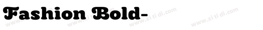Fashion Bold字体转换